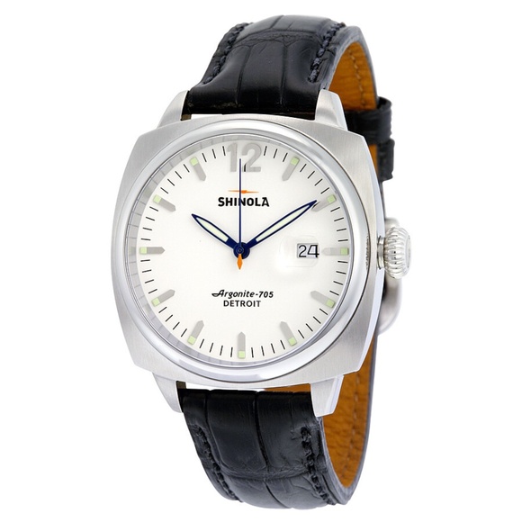 Shinola Brakeman 40mm, black crocodile leather band. - Picture 2 of 4